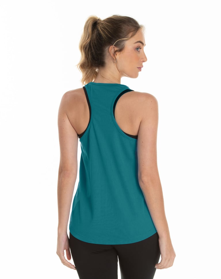 Regata Feminina Dry Fit Verde Imperial Proteção UV 30+