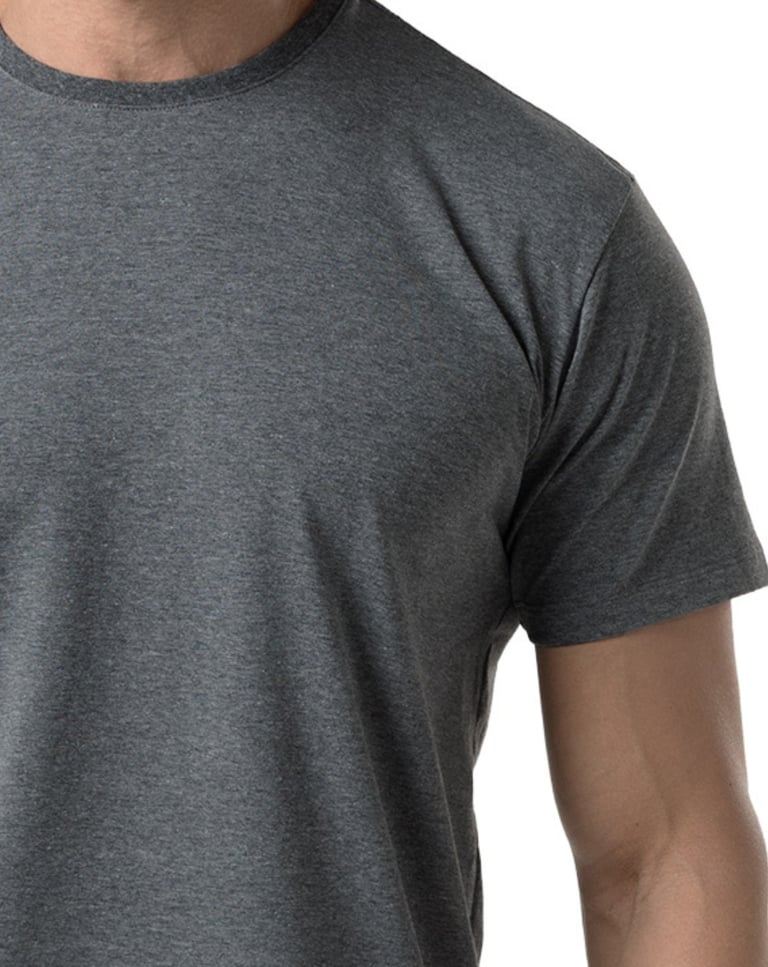 Camiseta de Algodão Egípcio Mescla Escuro