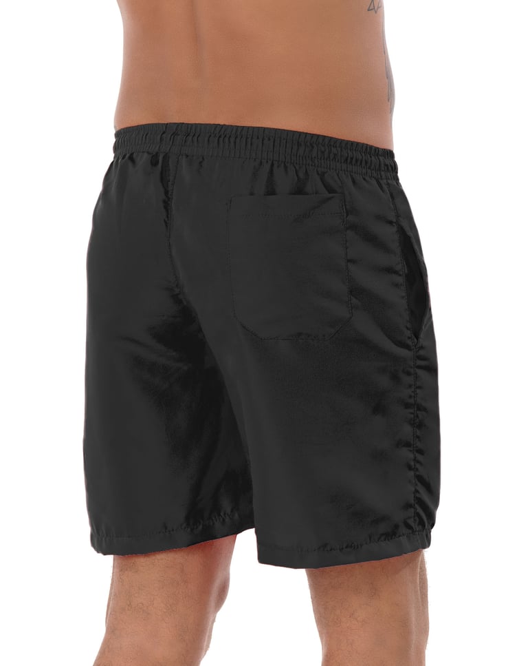 Short de Tactel com Elastano Masculino Preto