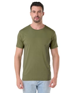 Camiseta Tech Modal Masculina Caqui