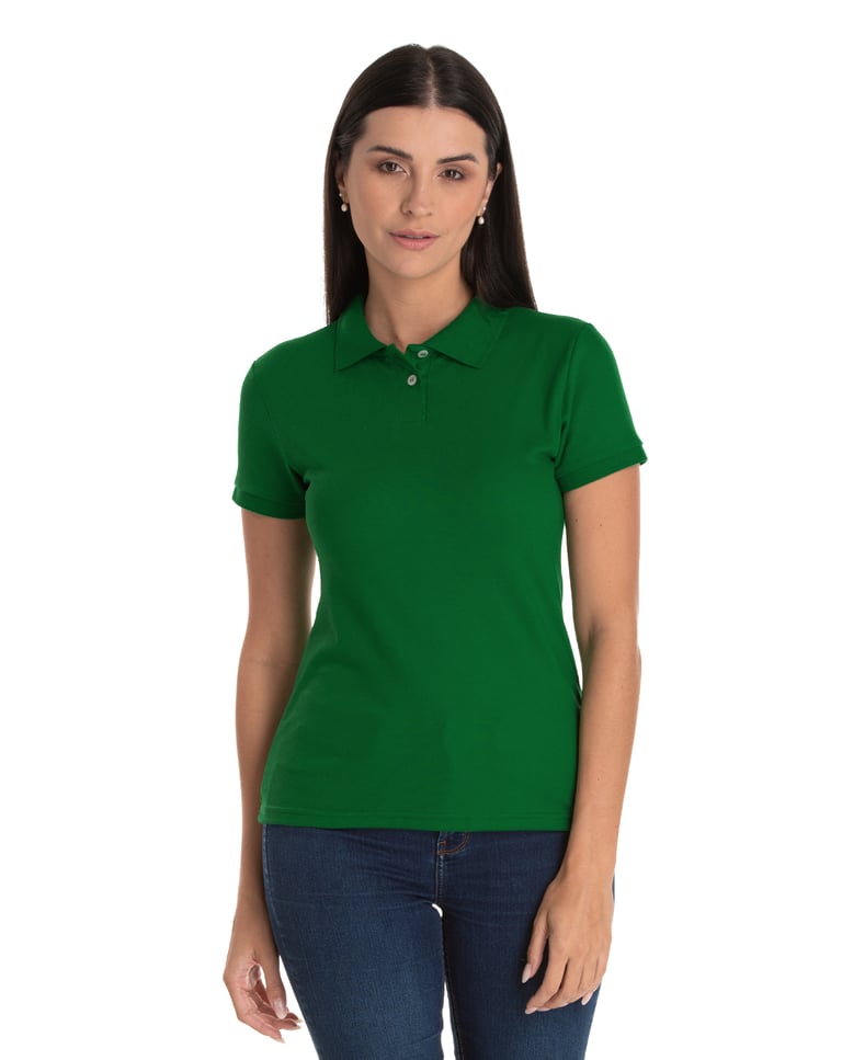 Camisa Polo Piquet Feminina Verde Bandeira