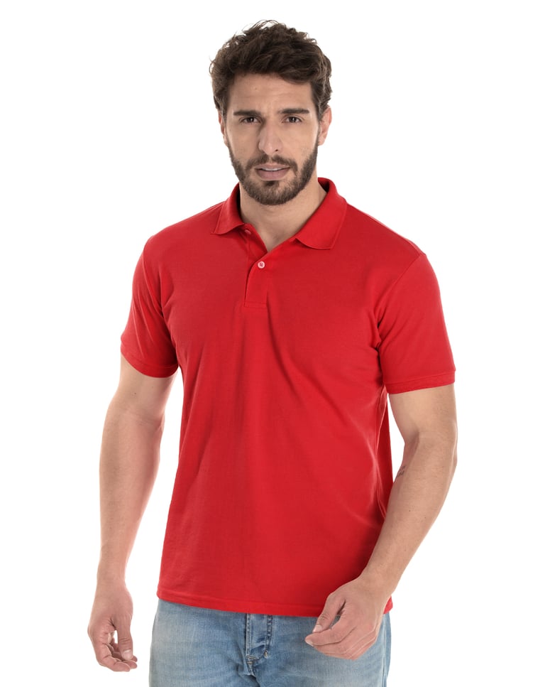 Camisa Polo Piquet Masculina Vermelha