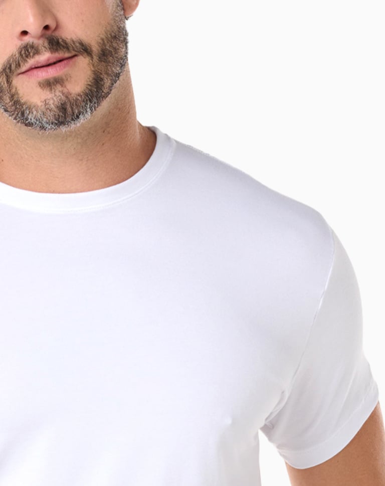 Camiseta de Algodão Egípcio Branca