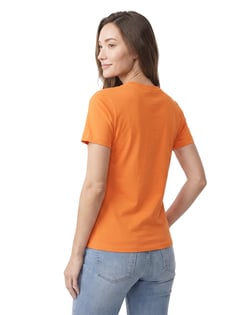 Baby Look de Algodão Premium Laranja