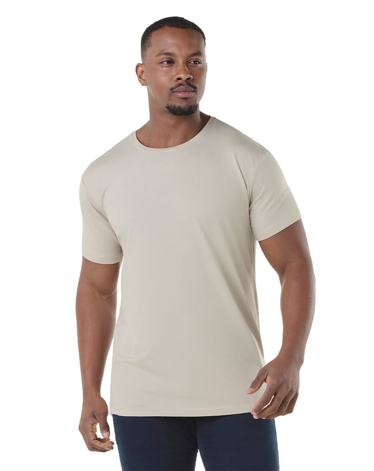 Camiseta Tech Modal Masculina Areia