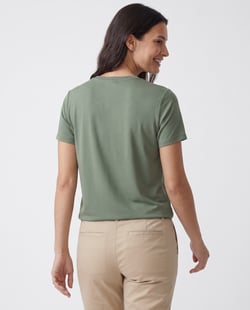 Camiseta Tech Modal Feminina Verde Oliva