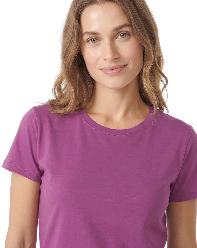 Baby Look de Algodão Premium Roxa