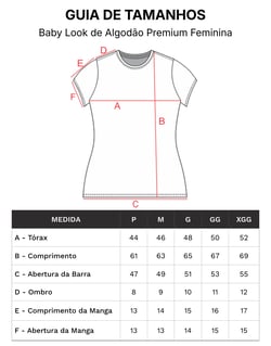 KIT 5 Baby Look de Algodão Premium Brancas