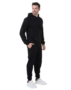 Conjunto Moletom Masculino com Capuz Preto