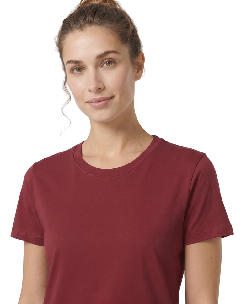 Baby Look de Algodão Premium Bordô