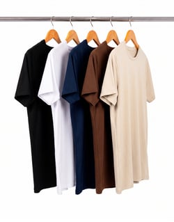Kit 5 Camisetas Masculinas de Algodão Premium 23