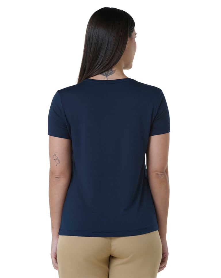 Camiseta Tech Modal Feminina Azul Marinho