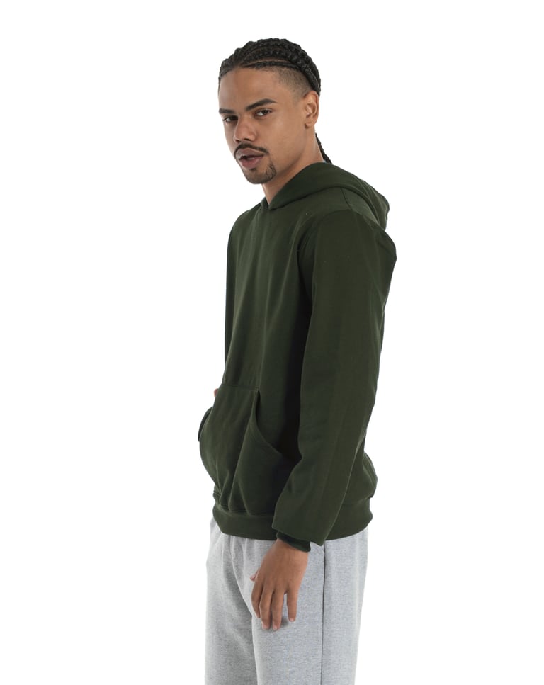 Kit 3 Moletons Canguru com Capuz Verde Militar