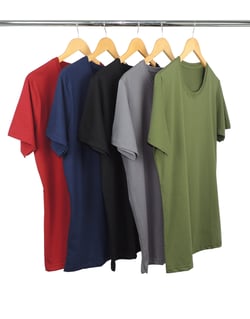 Kit 5 Camisetas Masculinas de Algodão Premium 22