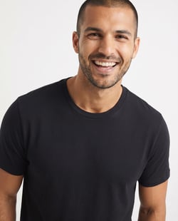 Camiseta de Algodão Premium Preta