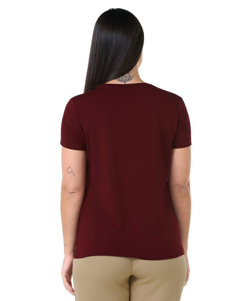 Camiseta Tech Modal Feminina Bordô