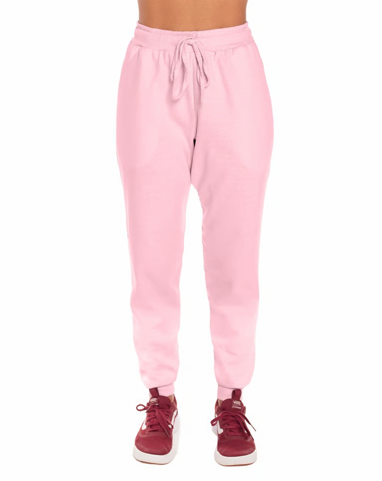 Conjunto Moletom Feminino Blusão Rosa Claro 09