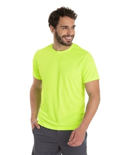Camiseta Dry Fit Amarelo Fluorescente Proteção UV 30+