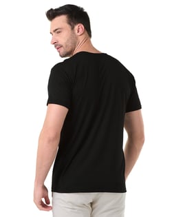 Kit 5 Camisetas Tech Modal Pretas Masculinas