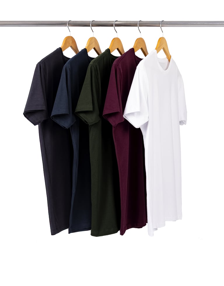 Kit 5 Camisetas Masculinas de Algodão Egípcio 02