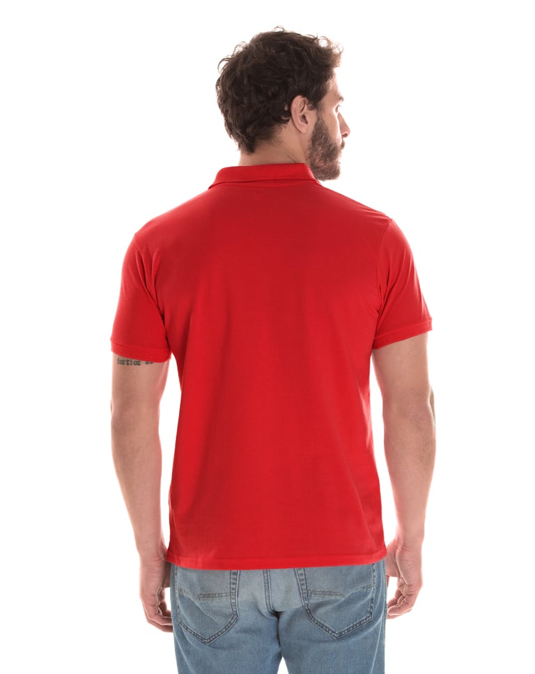 Camisa Polo Piquet Masculina Vermelha