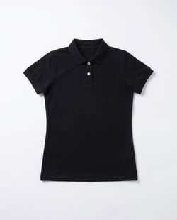 Camisa Polo Piquet Feminina Preta