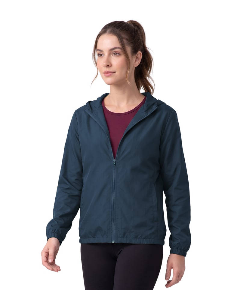 Jaqueta Corta Vento Feminina Azul Marinho