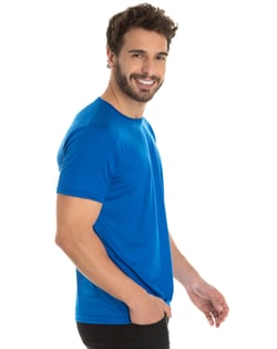 Camiseta de Poliéster/Sublimática Azul Royal