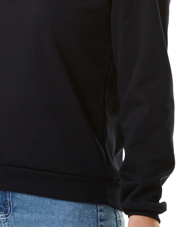 Blusão de moletom feminino Preto
