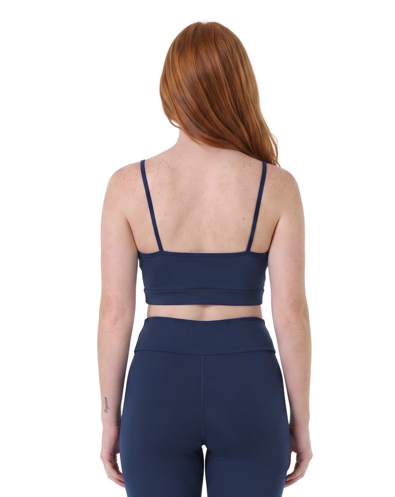 Top de Alcinha Fitness Feminino Azul Marinho
