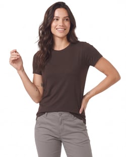 Camiseta Tech Modal Feminina Marrom