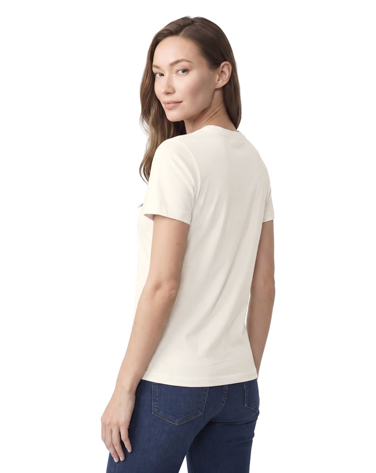 Baby Look de Algodão Premium Off White