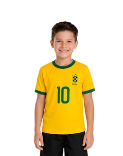 Camiseta Infantil do Brasil Copa 2026 Dry Fit