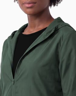 Jaqueta Corta Vento Feminina Verde Militar