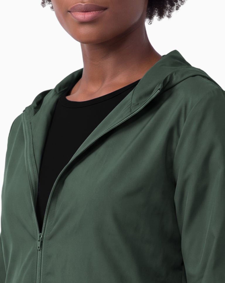 Jaqueta Corta Vento Feminina Verde Militar