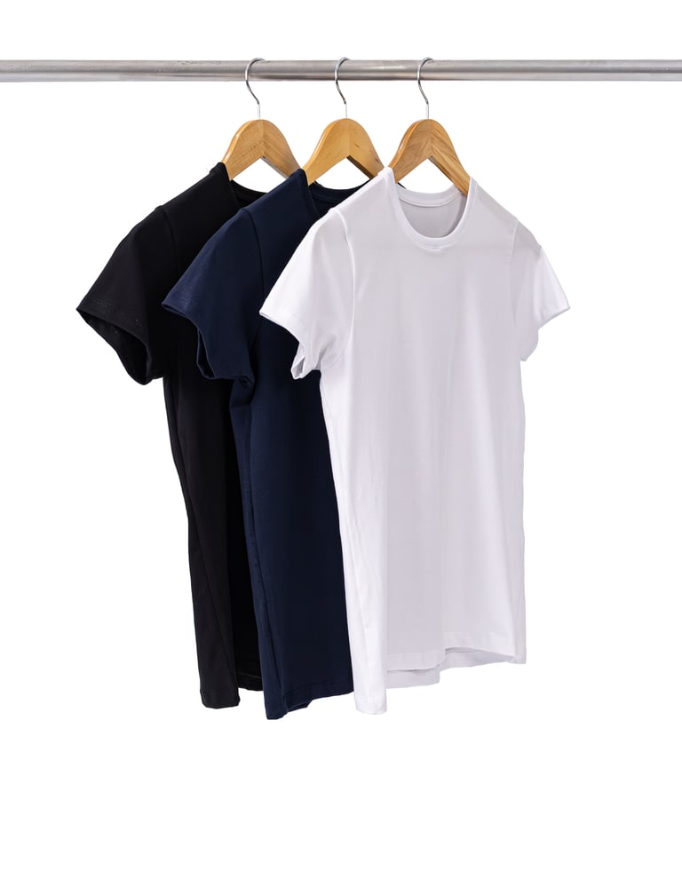 Kit 3 Camisetas de Algodão Egípcio Feminina 05