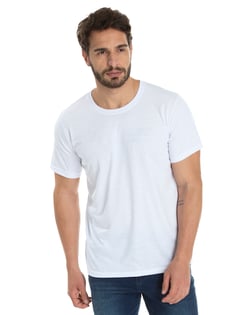 Camiseta de Poliéster/Sublimática Branca