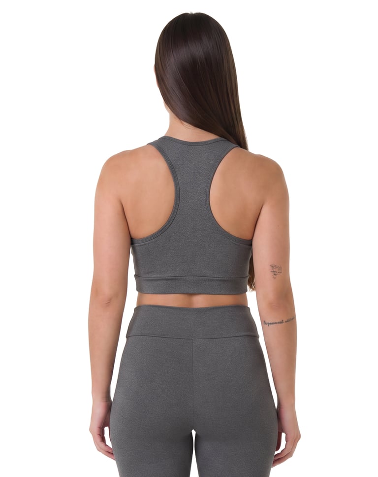 Top Nadador Fitness Feminino Mescla