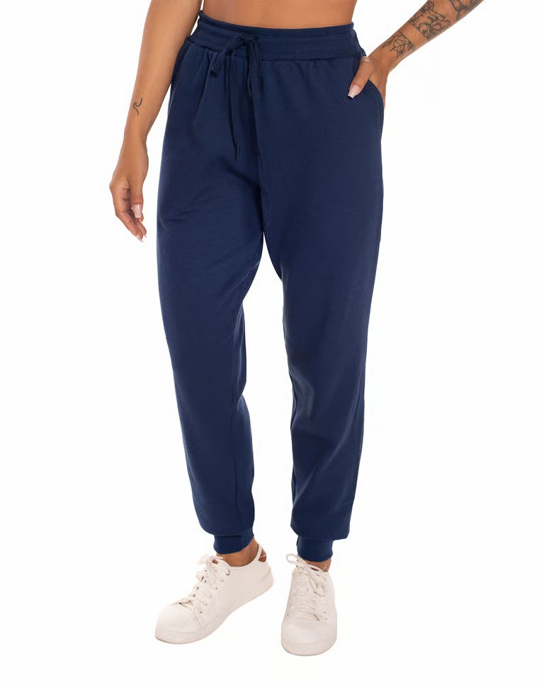 Conjunto Moletom Feminino Blusão Azul Marinho 05