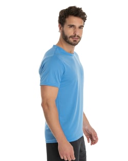 Camiseta Dry Fit Azul Claro Proteção UV 30+