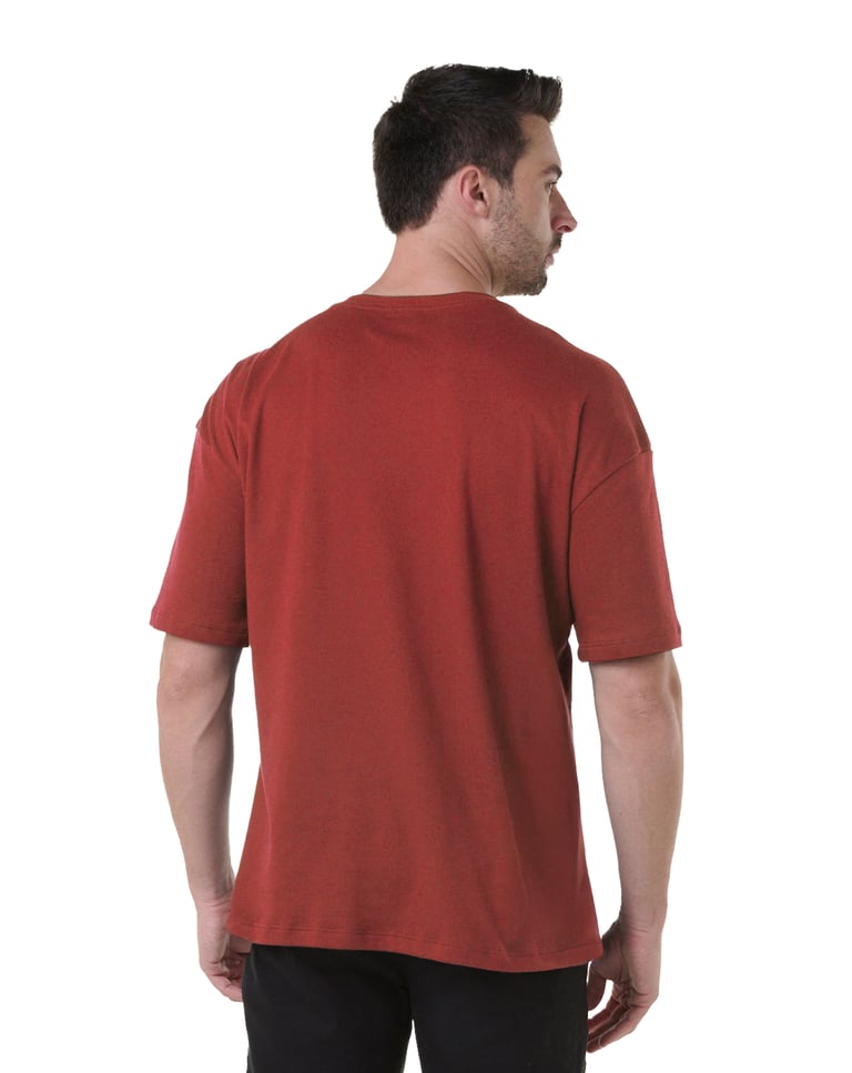 Camiseta Oversized Masculina Carmim
