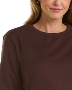 Blusão de moletom feminino Marrom