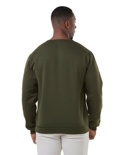 Blusão de Moletom Verde Militar