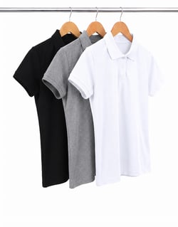 Kit 3 Camisas Polo Piquet Feminina 3
