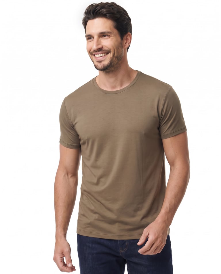 Camiseta Tech Modal Masculina Madeira