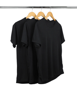 Kit 3 Camisetas Masculinas Dry Fit Preta Proteção UV 30+