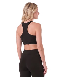 Top Nadador Fitness Feminino Preto