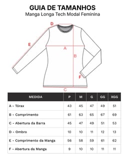 Kit 2 Camisetas Manga Longa Tech Modal Feminina