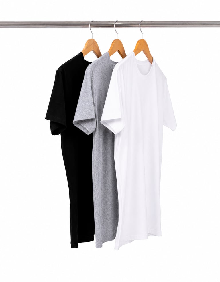 Kit 3 Camisetas Masculinas de Algodão Premium 01