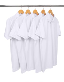 Kit 5 Camisas Polo Piquet Masculinas Branca